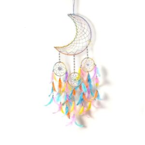 Stainless Steel Moon Shape Dream Catcher