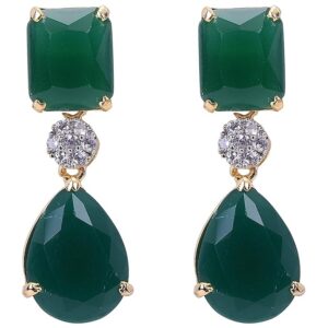 Stunning Green Red Blue White Earrings Dangle Drop For Women/Girls